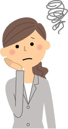 困ってる女性